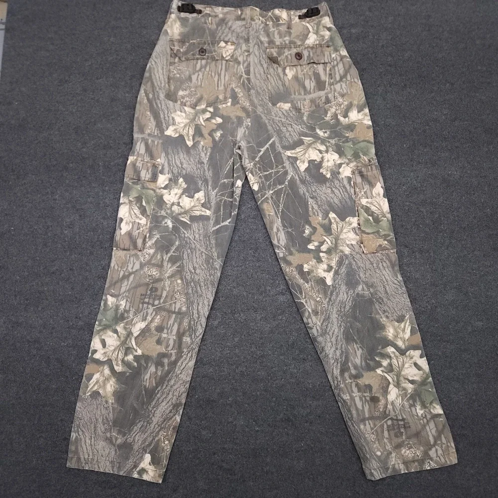 Jerzees Mens Medium Outdoor Hunting Camo‎ Cargo Pants Camouflage Vintage
